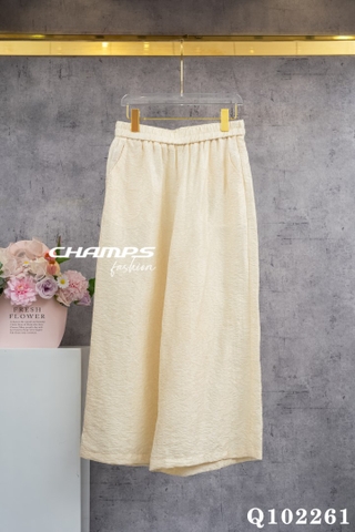 QUẦN GẤM HOA VĂN KEM SUÔN 102261