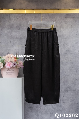 QUẦN GẤM HOA ĐEN 102262