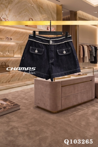 QUẦN SHORT ĐEN CHANEL 103265