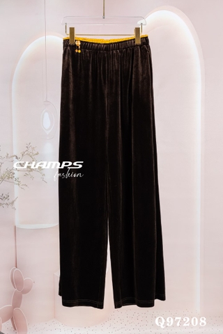 QUẦN SUÔN NHUNG NÂU 97208