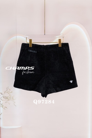 QUẦN SHORT NHUNG ĐEN 97284