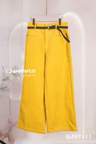 QUẦN SUÔN NHUNG VÀNG DN 97411