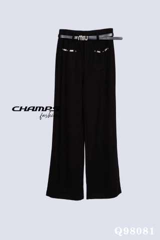 QUẦN SUÔN DẠ TÚI ĐEN DN 98081