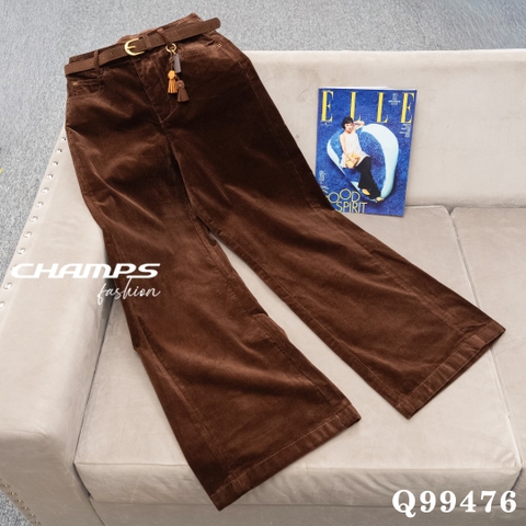 QUẦN SUÔN NHUNG NÂU DN 99476