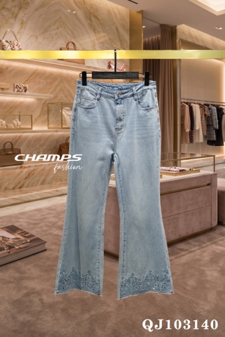 QUẦN JEAN BASS LAI REN XANH 103140