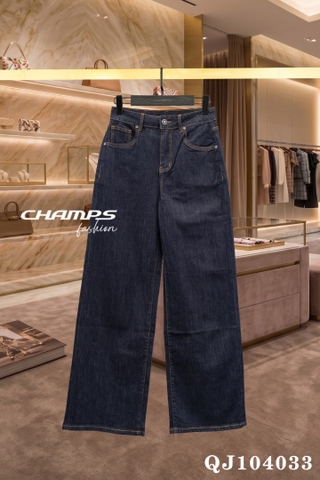 QUẦN JEAN SUÔN XANH ĐẬM CHANEL 104033
