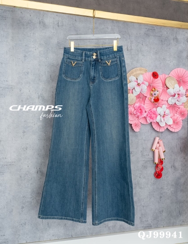 QUẦN JEAN XANH HOA V 99941