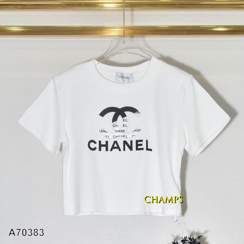 ÁO THUN LỬNG CHANEL TRẮNG 70383