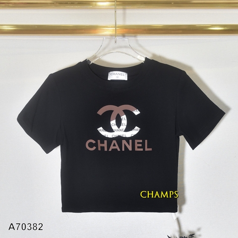 ÁO THUN LỬNG CHANEL ĐEN 70382