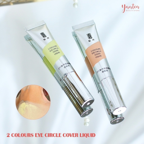 Set 2 Tuýp Che Khuyết Điểm ZFC 2 Colours Eye Circle Cover Liquid 10g