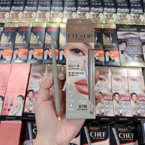 Chì Kẻ Mắt và Môi NongChat Eye To Lip Liner 0.3g