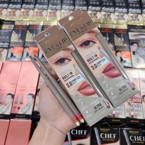 Chì Kẻ Mắt và Môi NongChat Eye To Lip Liner 0.3g