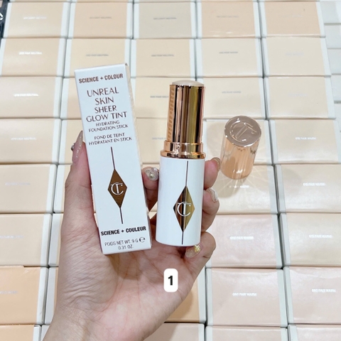Kem Nền Thỏi Charlotte Unreal Skin Sheer Glow Tint 9g
