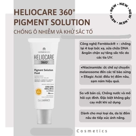 Kem Chống Nắng Heliocare Pigment Solution Fluid 50ml