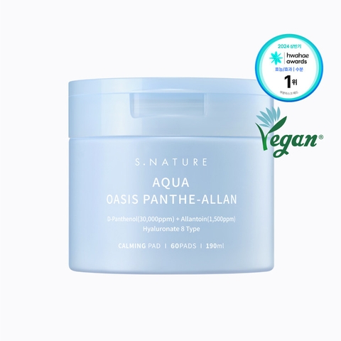 Toner Pad S.Nature Aqua Oasis Panthe Allan 60 miếng