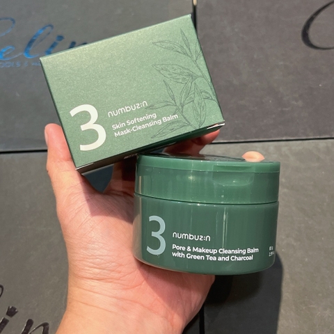 Sáp TT Numbuzin Pore & Makeup Cleasing Balm With Green Tea & Chacoal 85g