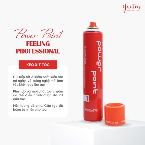 Keo Xịt Tóc Power Point Feeling nắp đỏ - 1