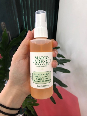 Toner Dạng Xịt Mario Badescu Facial Spray 118ml