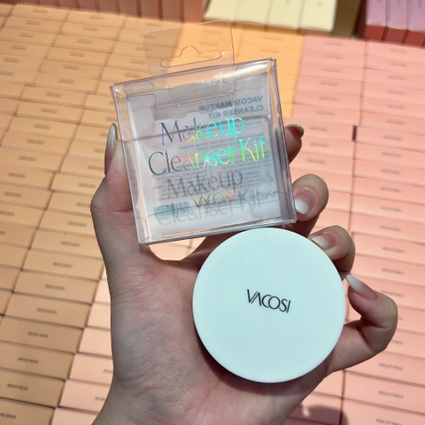 Hộp rửa cọ trang điểm kèm xà bông Vacosi DC14