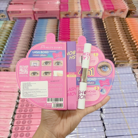 Keo + Tẩy Trang Mi MLEN DIARY 2 Đầu 4in1 Plus