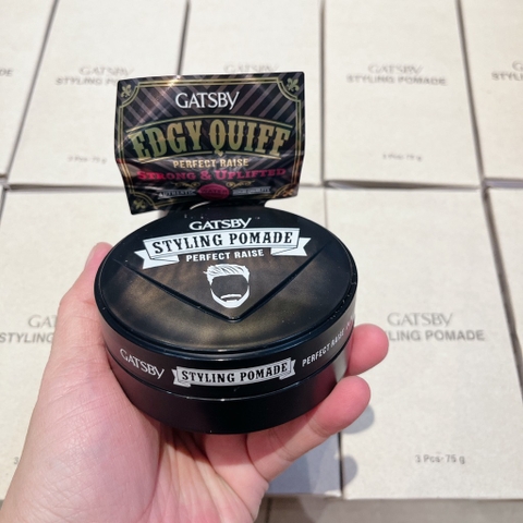 Sáp Gatsby styling pomade perfect raise 75g (Đen)