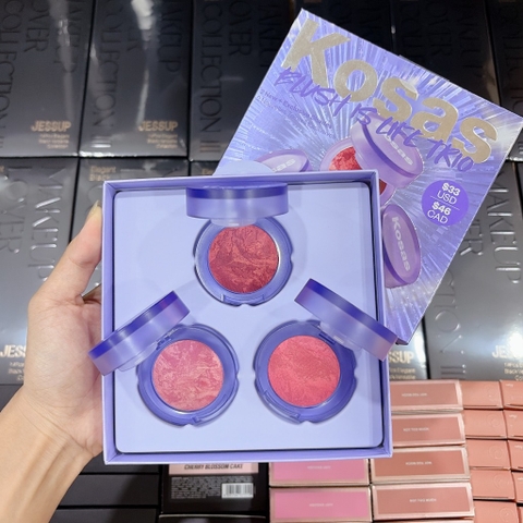 Set Má Hồng Kosas Blush Is Life Trio 2gx3