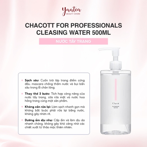 Tẩy trang Chacott 500ml