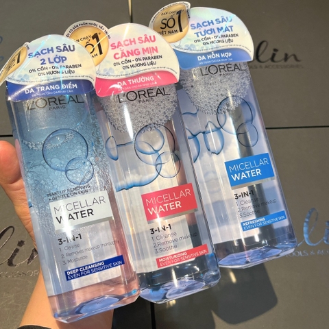Tẩy trang L’oreal Micellar Water 3-in-1 400ml