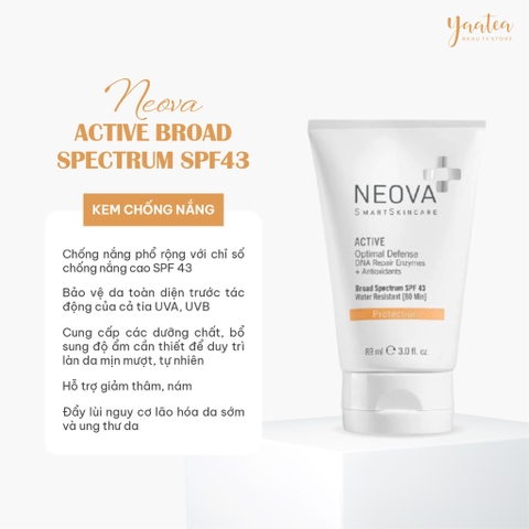 Kem Chống Nắng  NEOVA Active Optimal Defense Broad Spectrum SPF43 89ml
