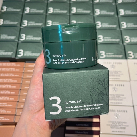 Sáp TT Numbuzin Pore & Makeup Cleasing Balm With Green Tea & Chacoal 85g