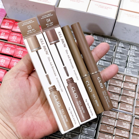 Mascara mày CLIO Kill Brown Slim Ash Browcara CT