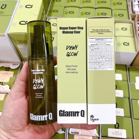 Xịt Makeup GLAMRR Q Vegan Super Stay Make Up Fixer CT