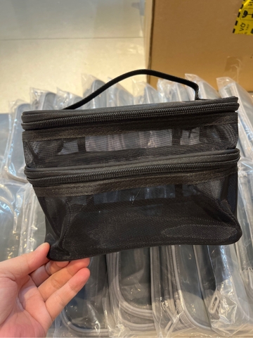 Túi Makeup Lưới 2 Tầng