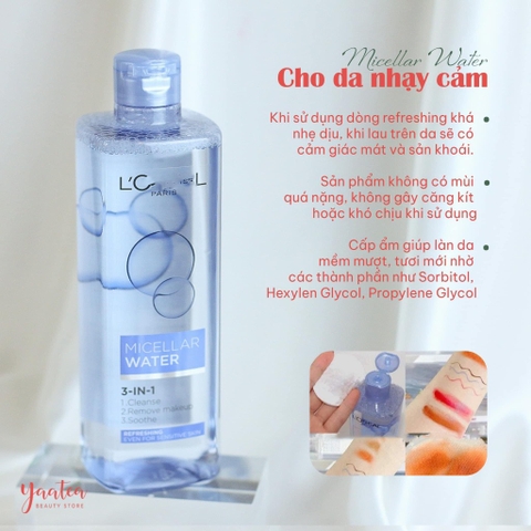 Tẩy trang L’oreal Micellar Water 3-in-1 400ml