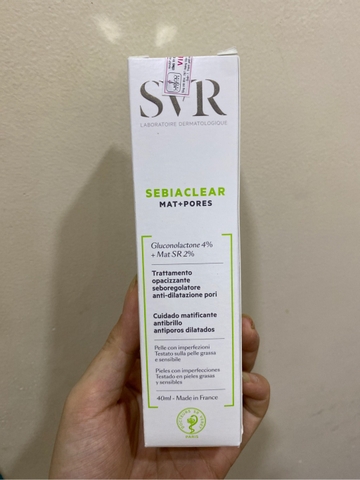 Kem Dưỡng SVR Sebiaclear Mat + Pores 40ml CT
