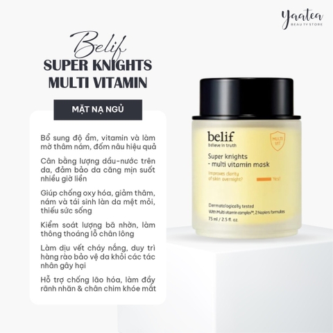 Mặt Nạ Ngủ Belif Super Knights Multi Vitamin