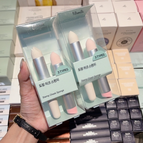 Set 2 cây Mút Fillimilli Stamp Cheek Sponge 3 Đầu