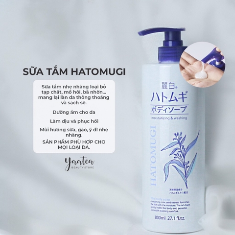 Sữa Tắm Hatomugi 800ml