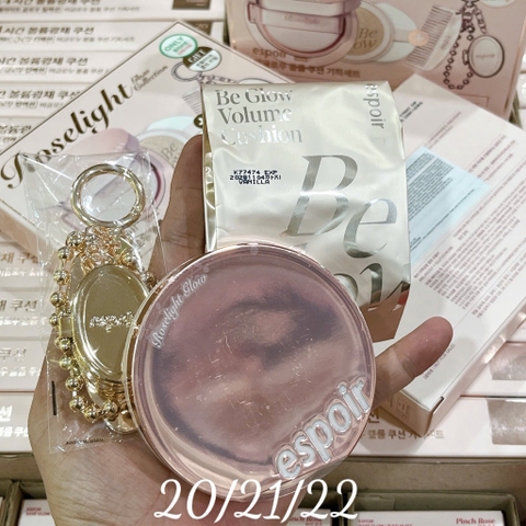Set Cushion ESPOIR Be Glow Volume Roselight Glow Collection Kèm Lõi + Móc Khóa CT
