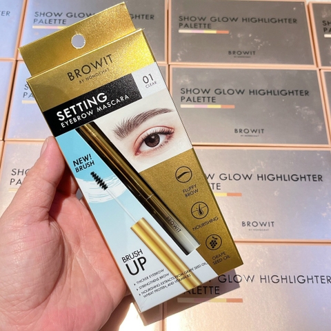 Mascara chân mày NongChat Brush Up - 01 Clear