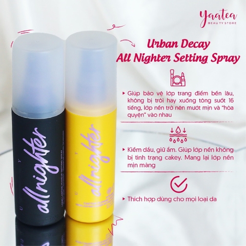 Xịt Khóa Makeup Urban Decay All Nighter