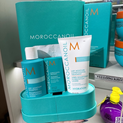 Set Moroccanoil 5 món ( Cặp gội xả Hydration 250ml + Oil 25ml + 2 sample )