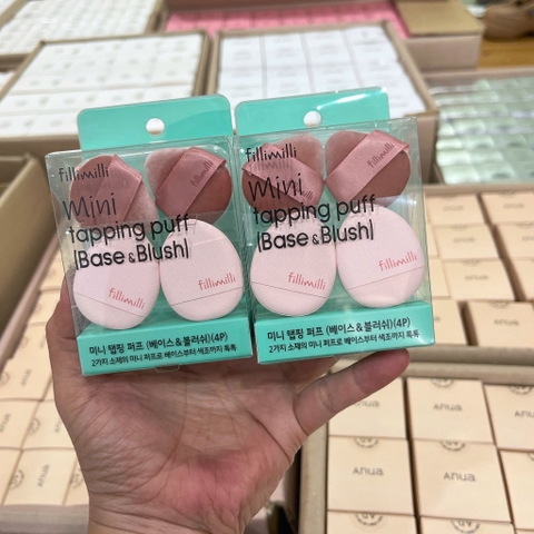 Set 4 Bông Fillimilli Mini Tapping Puff ( Base & Blush )