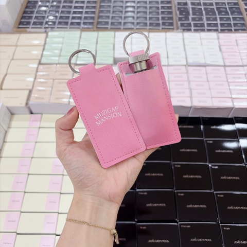 Móc Khoá Da Muzigae Hồng