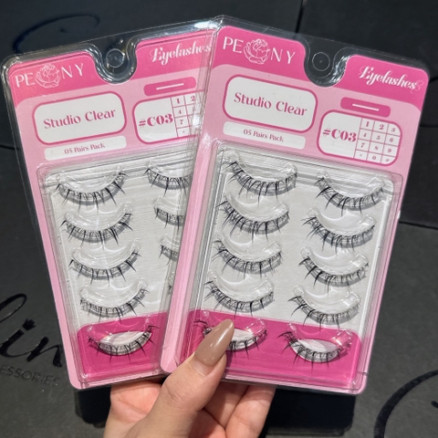 Mi Giả 5 cặp Peony