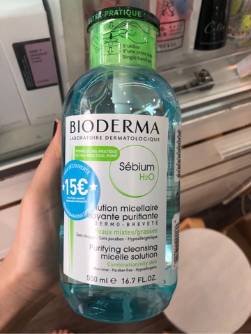 Tẩy Trang Bioderma Xanh Lá 500ml