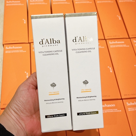 Dầu Tẩy Trang dAlba Vita Toning Capsule 150ml