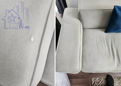 Bọc tay ghế sofa bằng vải bị rách tại ngô tất tố quận bình thạnh