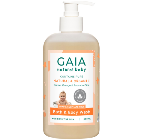 ​​​​​​​SỮA TẮM GAIA NATURAL BABY BATH & BODY WASH 500ML 