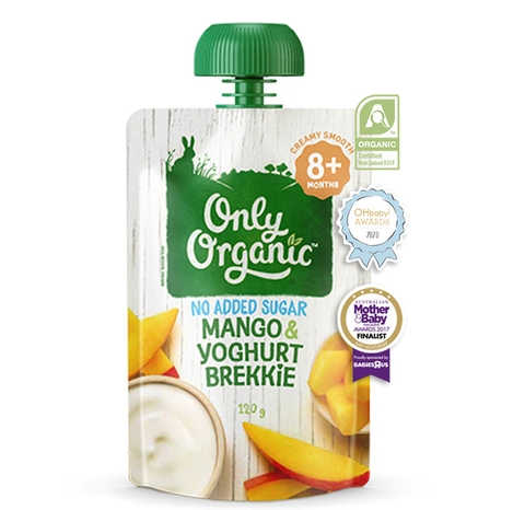 BỮA SÁNG DINH DƯỠNG CHO BÉ “ONLY ORGANIC” XOÀI & SỮA CHUA